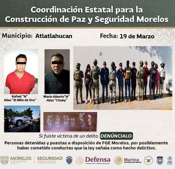 Ficha de la detención de El Niño de Oro