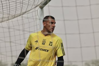 Nahuel Guzmán en la sesión de entrenamiento / @TigresOficial
