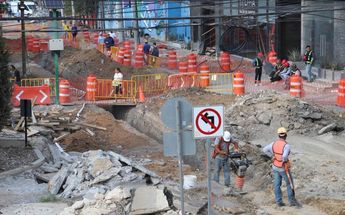 Obras de rehabilitación en Centrito Valle. | Archivo