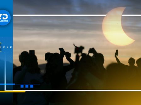 Así se vivió el eclipse solar en Monterrey.  | Araceli López