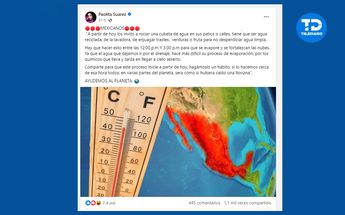 Paola Suárez invita a sus seguidores a rociar agua reciclada a la calle para fortalecer nubes