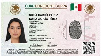 Ejemplo de una CURP biométrica en México elaborada por Google Gemini / Especial