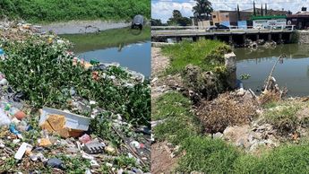 Basura acumulada en el canal 'El Nardo' en el Salto. | Ayuntamiento de El Salto