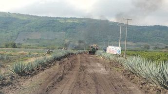 La columna de humo podría ser vista a kilómetros de distancia. | Secretaría de Seguridad de Jalisco