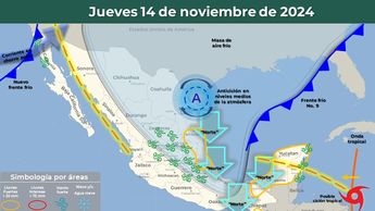Clima en México por frente frío 10