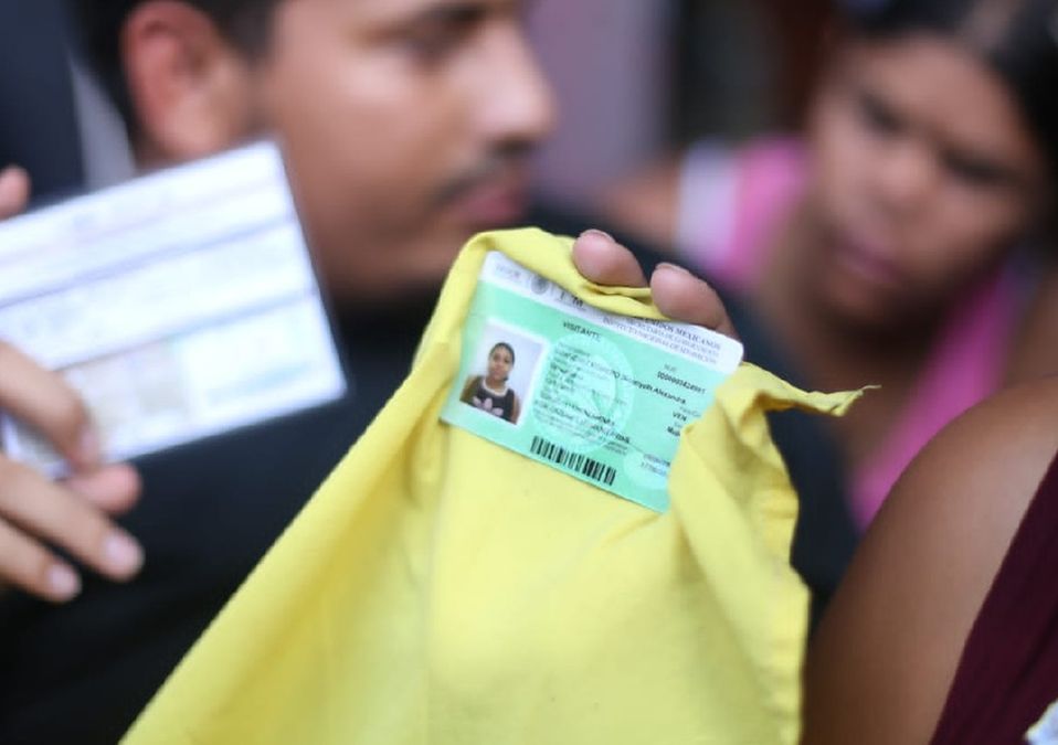 Protesta de migrantes en Monterrey. | Jorge López