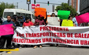 Manifestaciones por visita de Claudia Sheinbaum a Nuevo León