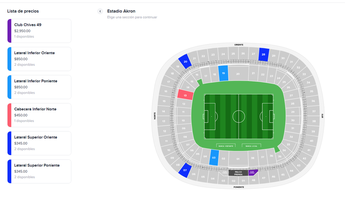 Precios de boletos por zona en Boletomovil | Boletomovil.com