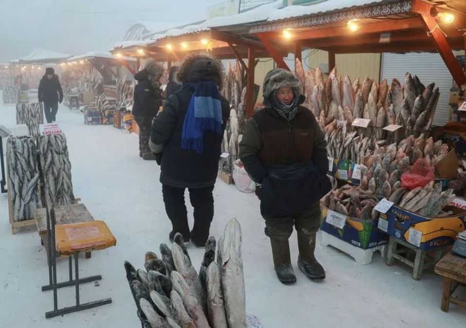 Temperaturas congelantes en Rusia