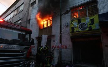 Incendio al interior de un edificio en el Centro de la Ciudad de México / Jorge Carballo