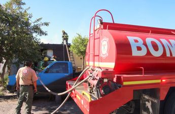Protección Civil y Bomberos de Tlajomulco llevaron a cabo las labores de enfriamiento en el domicidilio