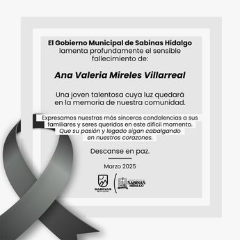 Este es el comunicado del municipio de Sabinas Hidalgo. | Especial