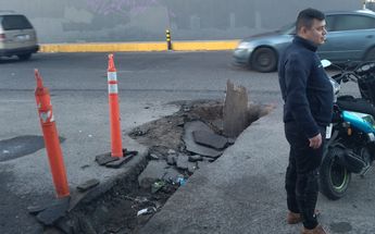 Zanja donde cayó Jorge en Tlaquepaque / Diana Barajas