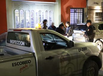 Elementos de la Policía de Escobedo y otras autoridades durante el operativo Cero Tolerancia. | Cortesía