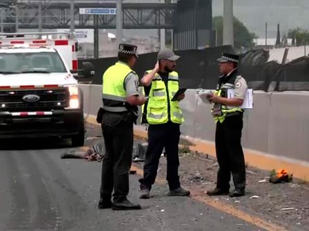 Motociclista muere tras ser impactado por camión en autopista México-Puebla