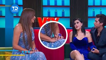 Cecilia Galliano recibe en Post Gala a Gomita con enorme anillo