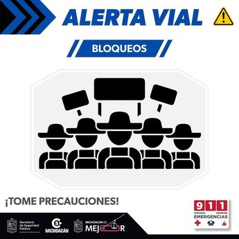 El sistema C5 de Michoacán ha alertado a los conductores por medio de sus redes sociales. | C5 Michoacán vía Facebook.