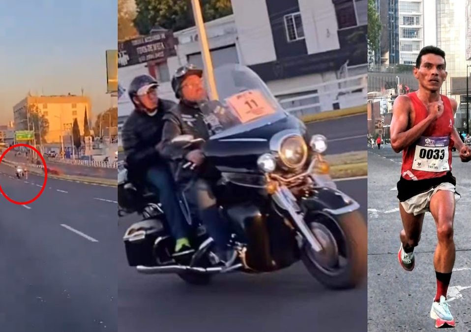 El maratonista fue atendido de inmediato por personal de salud/ Especial