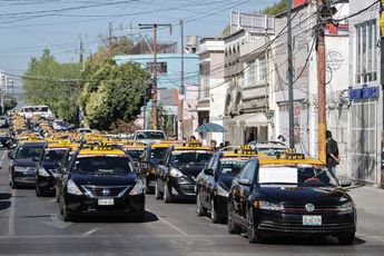 Taxistas se unieron a la manifestación para exigir justicia para Jorge Fuentes / Es Imagen