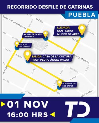 Desfile de Catrinas en Puebla