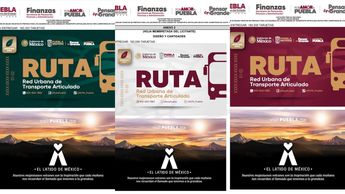 La nueva tarjeta RUTA muestra un amanecer sobre los cuatro volcanes poblanos: Popocatépetl, Iztaccíhuatl, La Malinche y Citlaltépetl | Especial