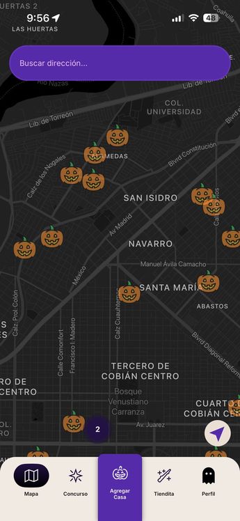 Mapa de Dulce Halloween en Torreón