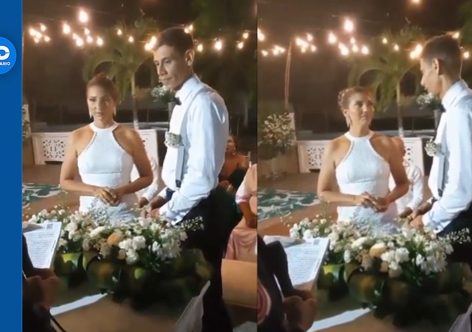 Joven cancela su boda en plena ceremonia porque su novio se deja ‘mandar’ por el papá. | Especial