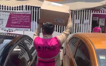 Las boletas fueron resguardadas y transportados al consejo distrital del INE / Carlos Vega
