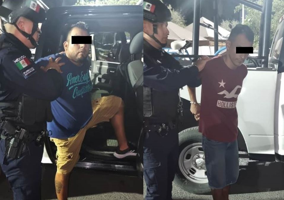 Detienen a dos hombres por presuntamente asaltar a un joven en Monterrey. | Especial