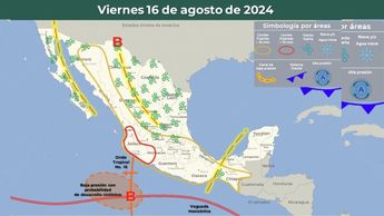 Clima México 16 de agosto