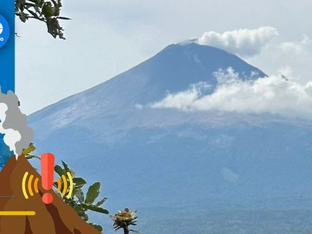 La actividad del volcán Popocatépetl se mantiene en Amarillo Fase 2 / Andrés Lobato