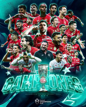 Toluca cosigue su tercer título de Conacaf Champions Cup | @TolucaFC