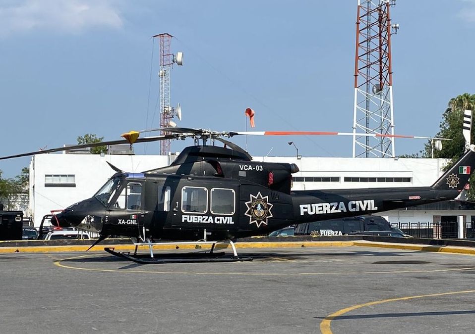 Fuerza Civil realiza patrullaje aéreo en NL para combatir el crimen organizado. | Frida Rodríguez