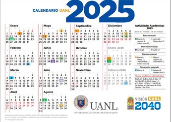 El calendario de la UANL indica que el semestre termina el 20 de junio de 2025. | Especial