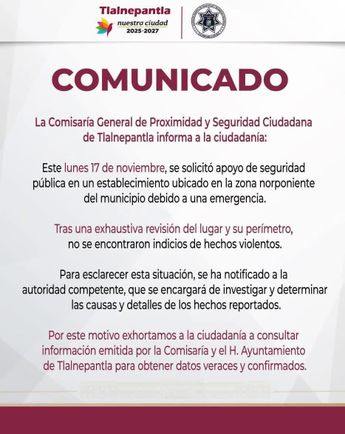 Autoridades atendieron la emergencia en Fishers Tlalnepantla | Facebook