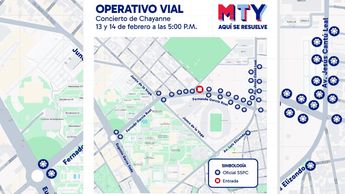 Operativo vial para el concierto de Chayanne