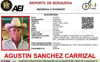 Agustín Sánchez Carrizal desaparece en Escobedo, NL