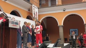 La Cruz Roja en Puebla realizó servicios de ambulancia y rescate sin costo, cifra que se busca respaldar con esta recaudación | Nancy Camacho