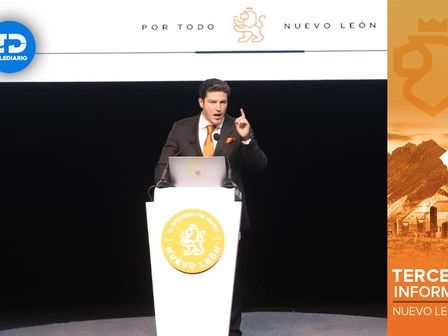 Samuel García dio su tercer informe en el Show Center en San Pedro. | Luis Guerra