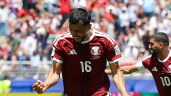 Catar festeja primer punto en una copa del mundo. | Agencia Reuters