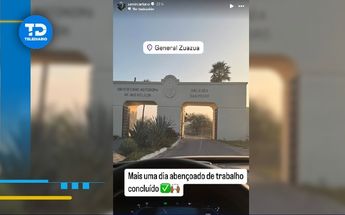 Historia de Samir Caetano en Instagram saliendo de Zuazua / Captura