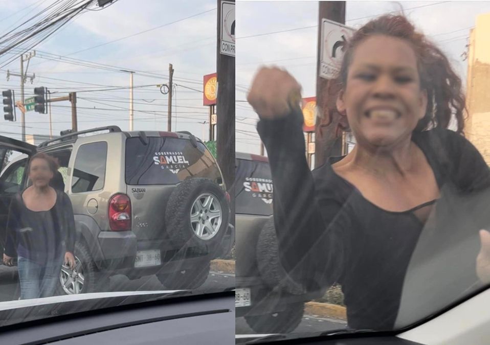 Mujer daña auto de conductora con un desarmador por tocarle el claxon en San Nicolás. | Especial
