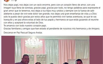 Pascual Segura Araiza es recordado por su hija | Cortesía