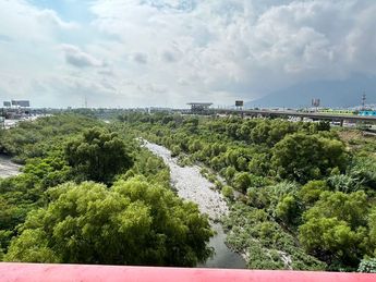 Zona del Río Santa Catarina donde aún predomina la vegetación. | Pedro Delgado
