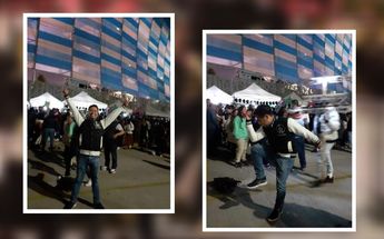 Luis Ernesto afuera del Estadio Cuauhtémoc en el concierto de Luis Miguel / Luis Ernesto Mirón
