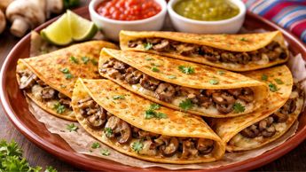 Los champiñones tienen una textura ideal para sustituir la carne en Cuaresma. | Imagen temática creada con ChatGPT