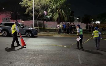 Movilización de la Policía de Monterrey por el atropello. | Susana Paredes