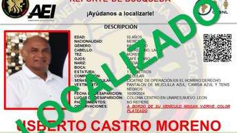 Usberto Castro Moreno es localizado con vida tras desaparecer en Linares | Especial