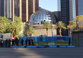 Se colocaron vallas en la Glorieta de la Palma de la Ciudad de México/ Ramón Ramírez