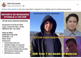 “Si ves esto repórtate”, se lee en la publicación de Facebook / Captura de pantalla